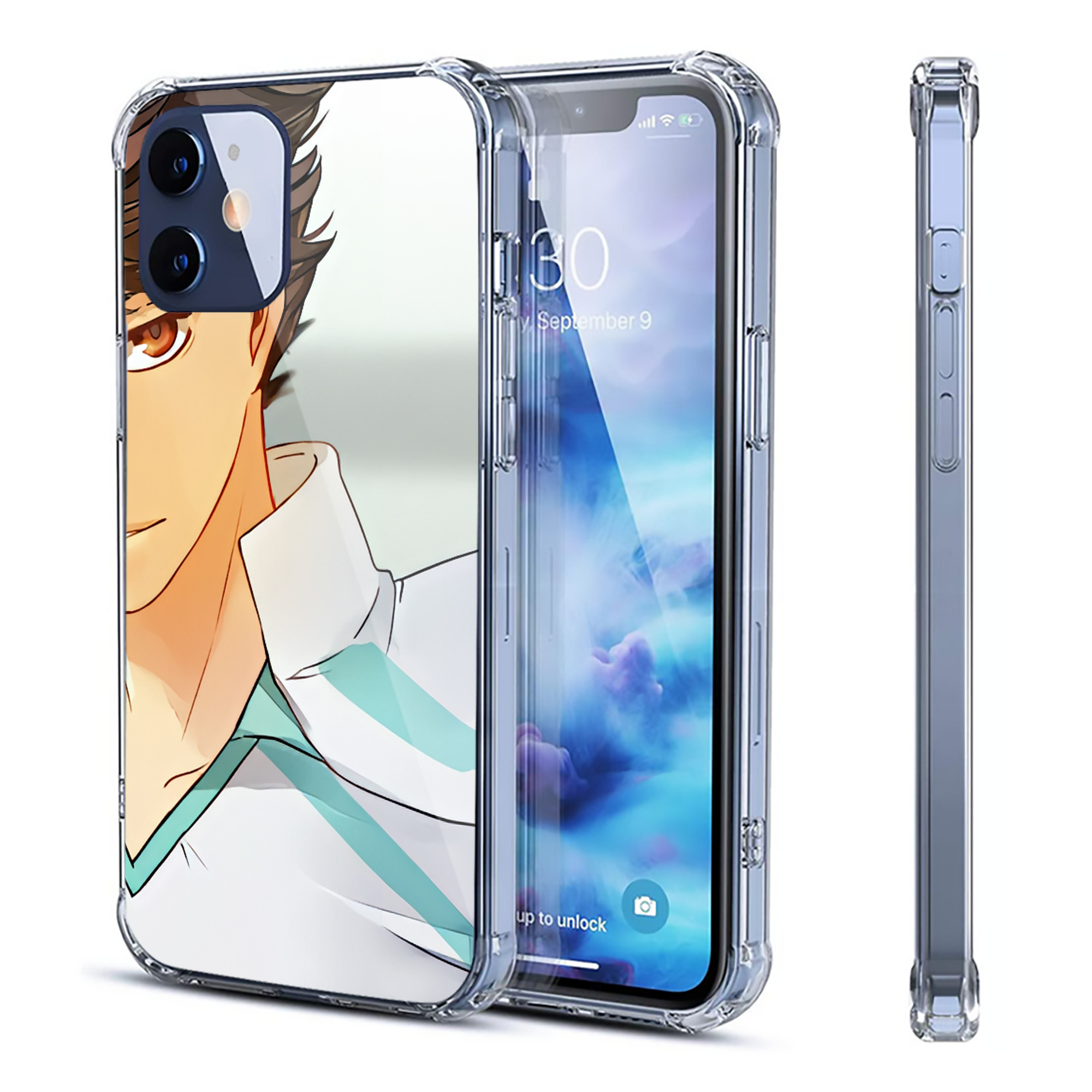 （画像用） ハイキュー!! Haikyu!! 【iPhone 12シリーズ対応】透明スマホケース（クリアソフトケース）